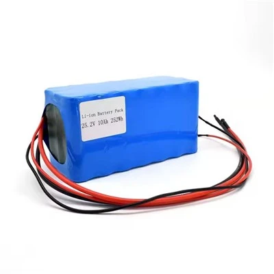 Batri E-feic 24V ïon lithiwm